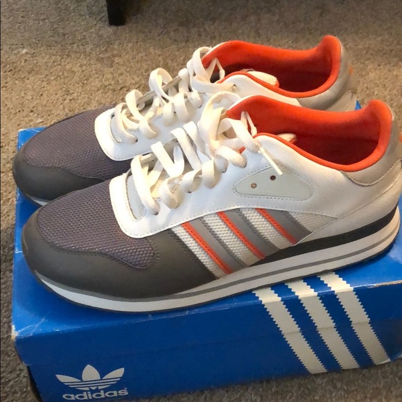 Adidas Run in White, Aluminum and Orange (G24885) - Picture 6 of 7